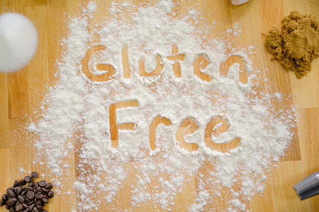 gluten free flat lay image brand photography