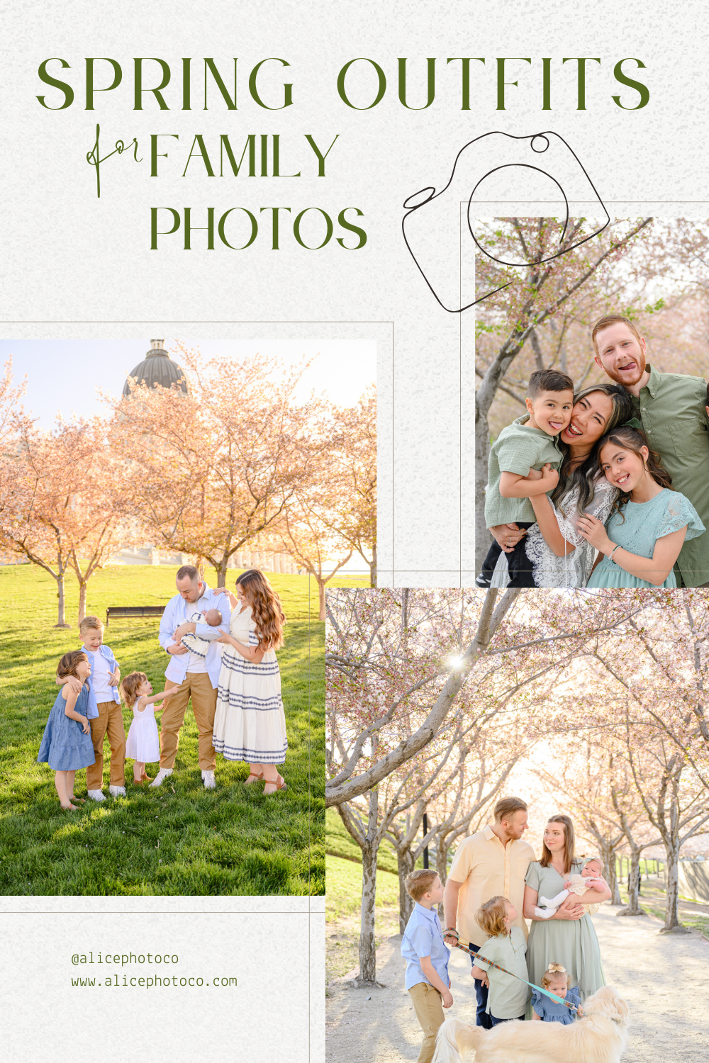 spring family photo outfits utah family photographer