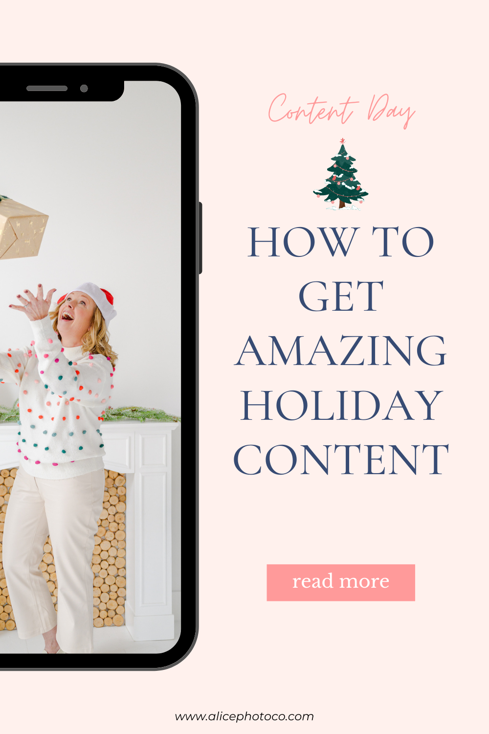 Brand Photographer near me. blog post about getting Holiday content images