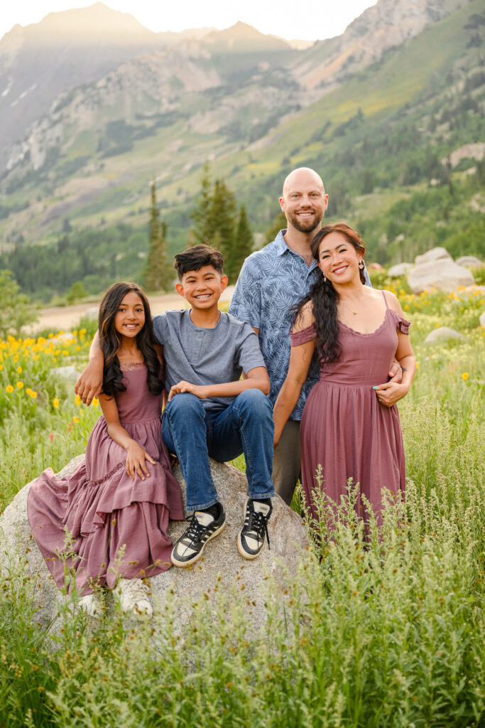 Mountain meadow trail at Albion Basin Utah