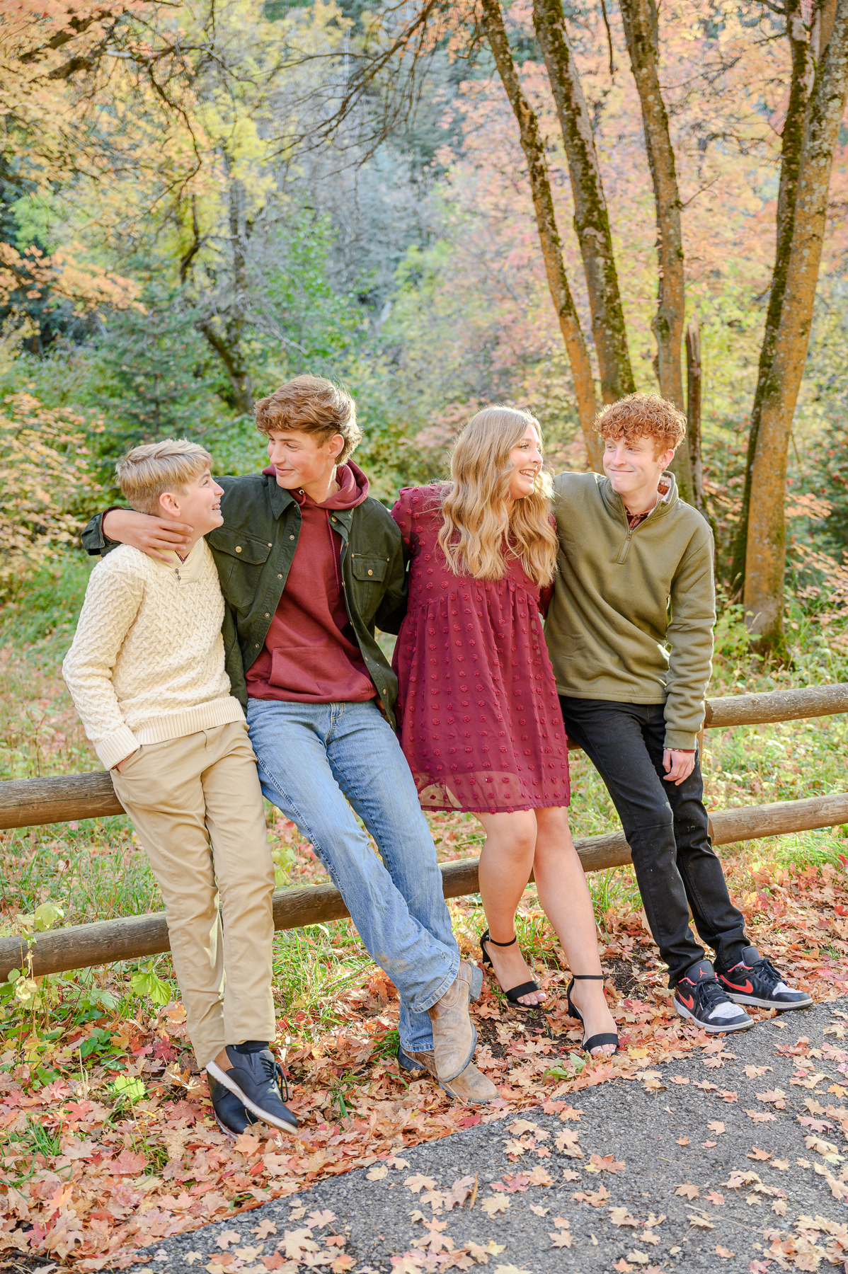 millcreek canyon utah fall family photos utah family photographer