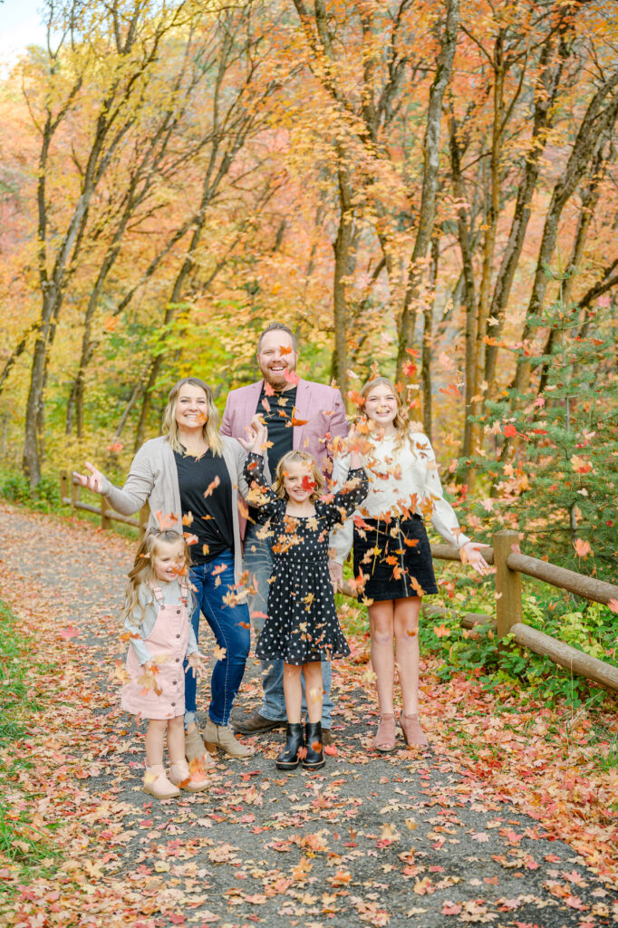 millcreek canyon utah fall family photos utah family photographer