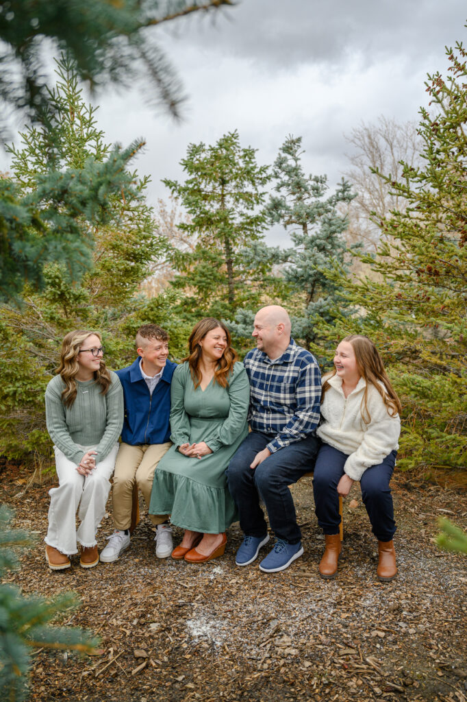 utah family photos utah family photographer tree farm holiday family pictures