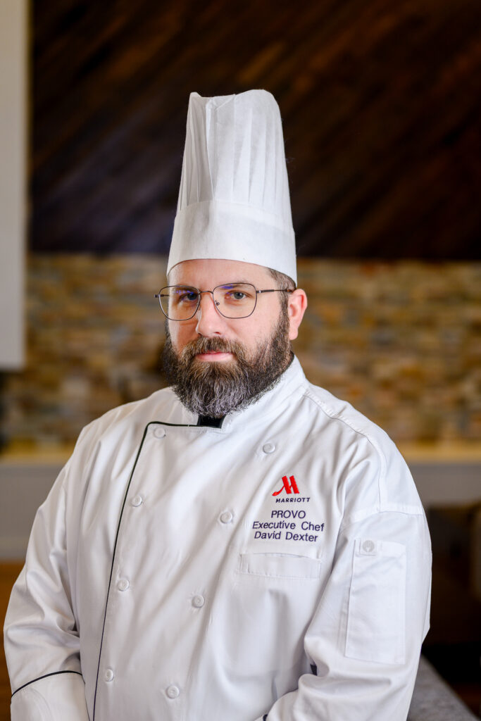 Modern business headshot taken by a Lehi headshot photographer chef