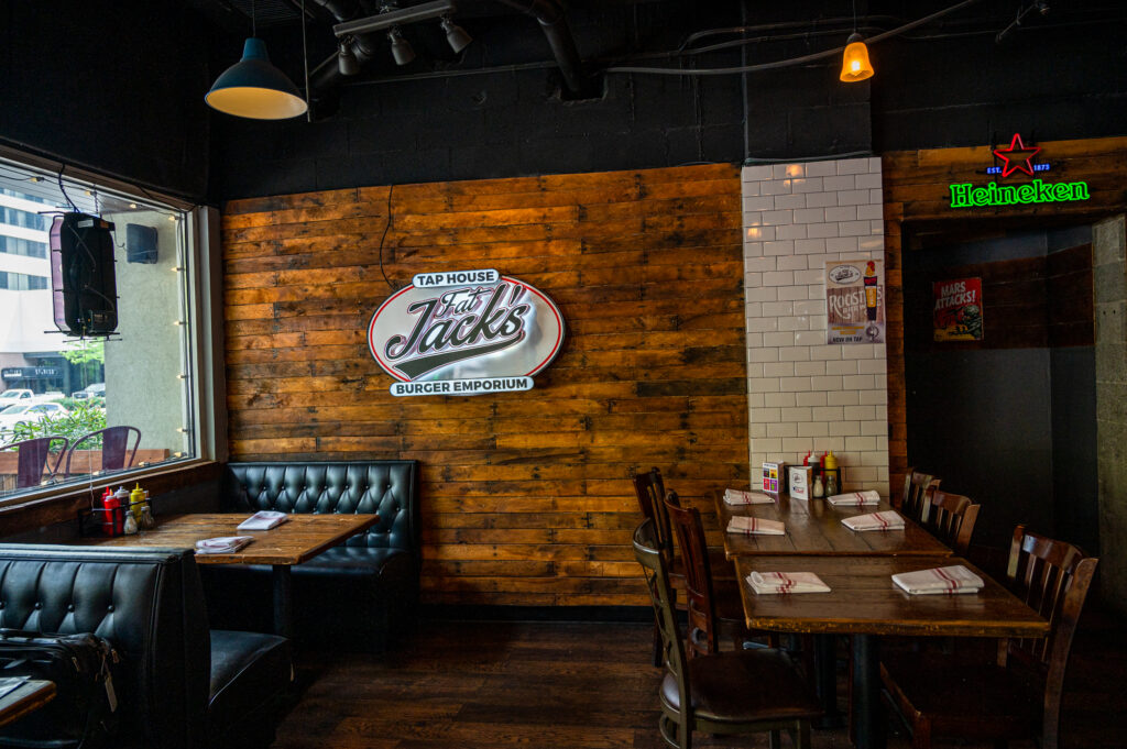 Restaurant dining space photographed for website and social media branding