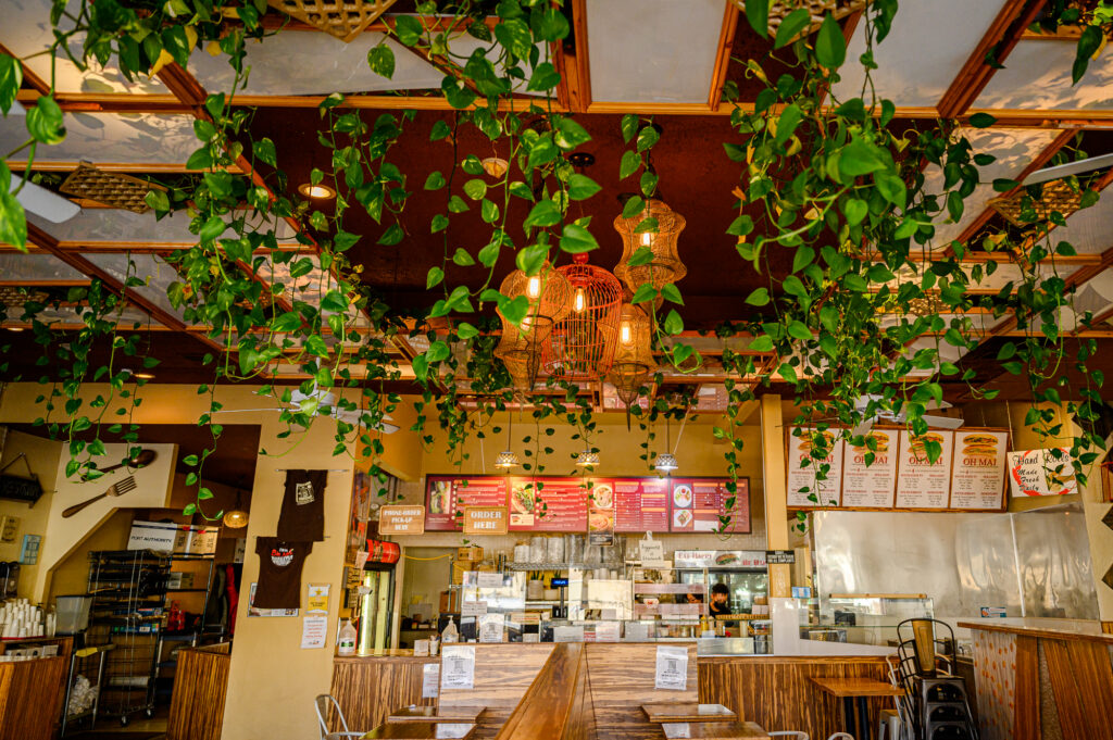 Restaurant interior styled for branding and marketing photography