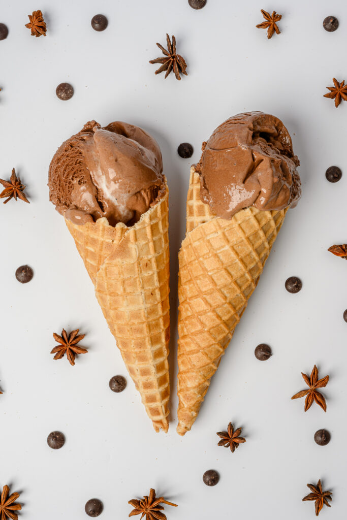 Tethered food photography setup showing real-time image review