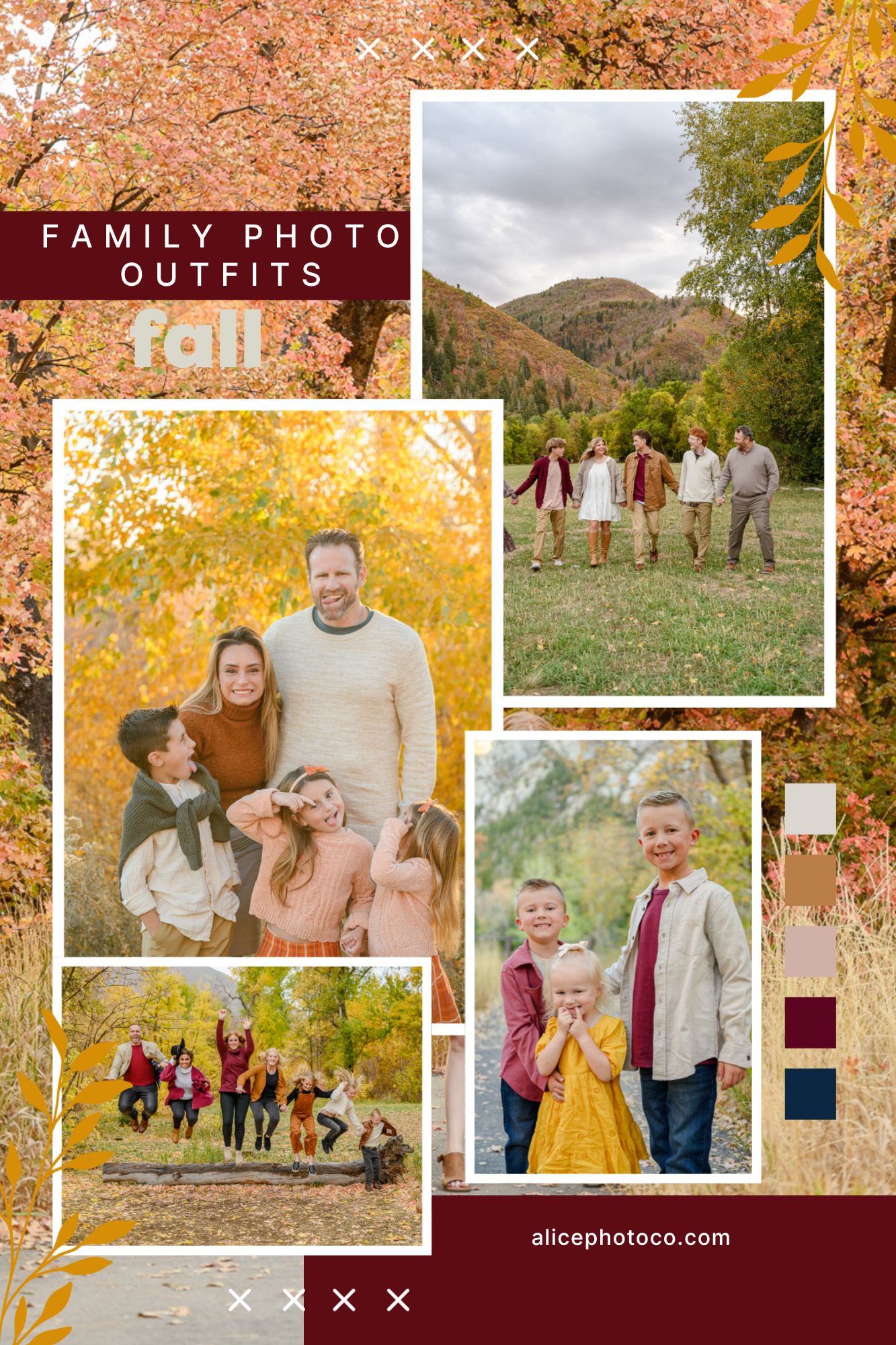 Fall family photo outfits Utah county